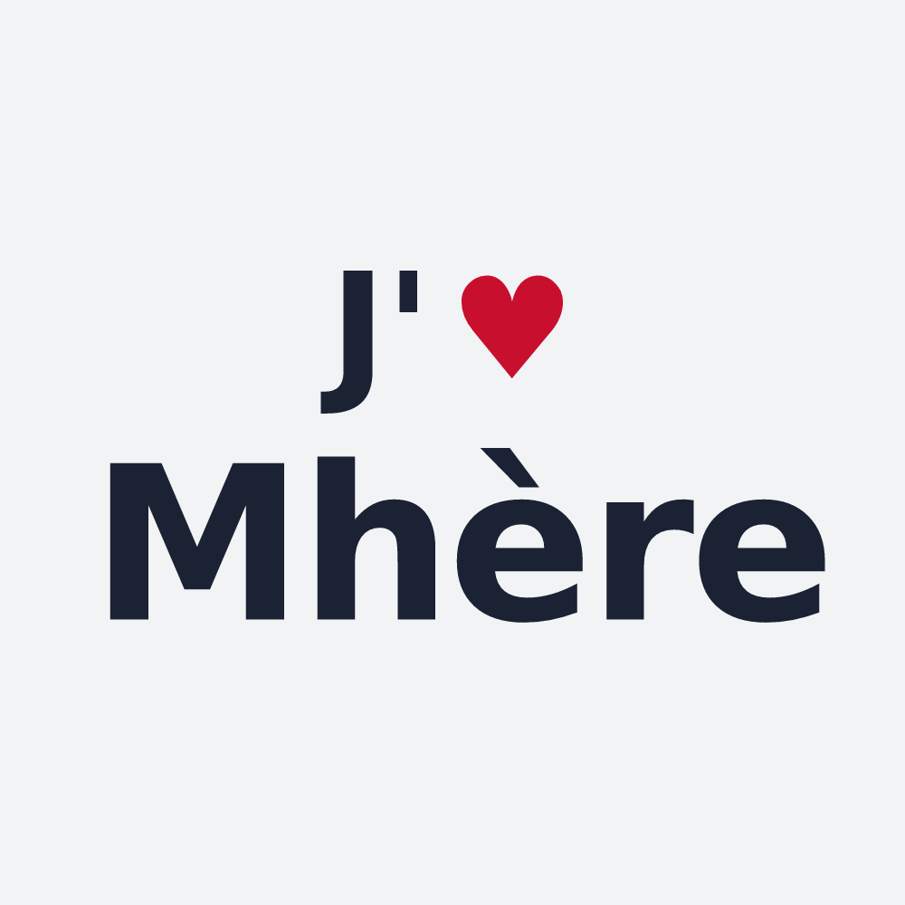 Poster personnalisé Mhère — design J'aime Mhère