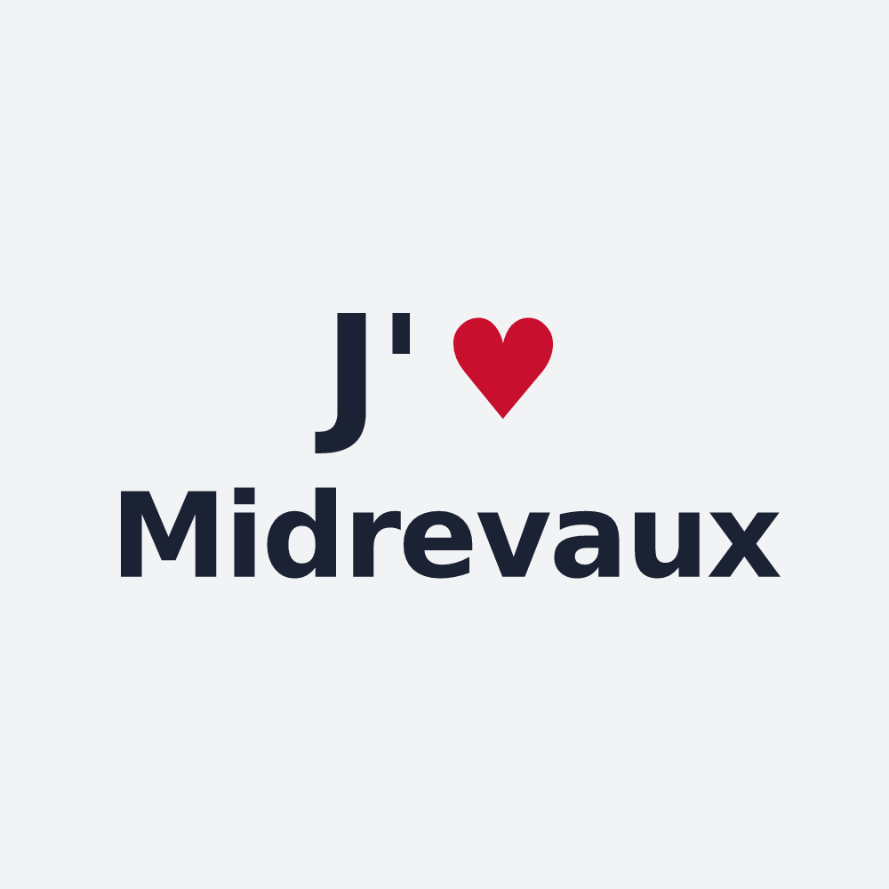 Poster personnalisé Midrevaux — design J'aime Midrevaux