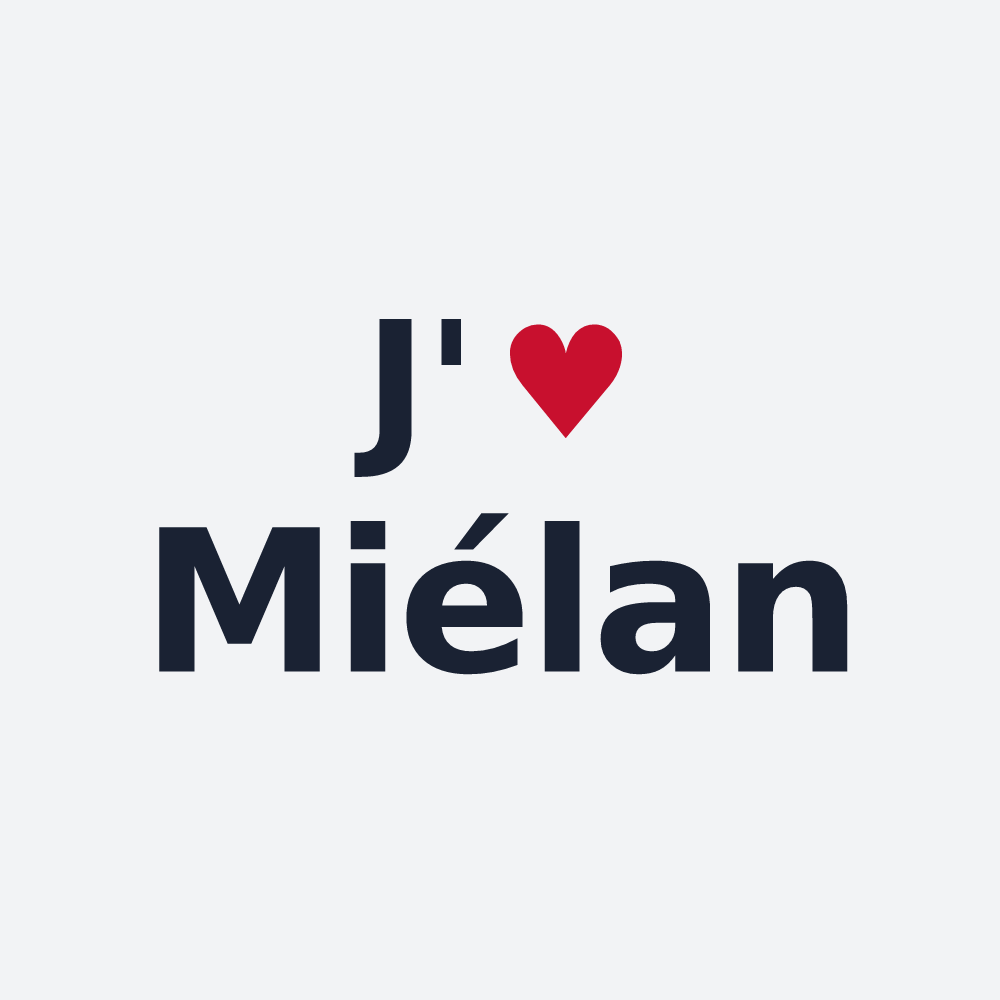 Poster personnalisé Miélan — design J'aime Miélan