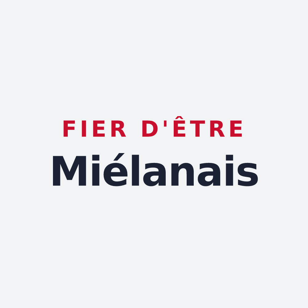 Poster « Fier d'être Miélanais » — design pour Miélan