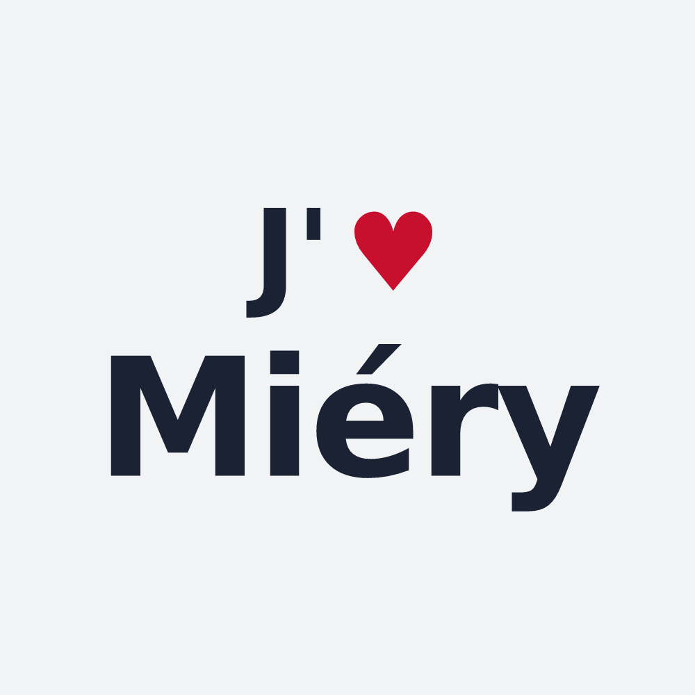 Poster personnalisé Miéry — design J'aime Miéry