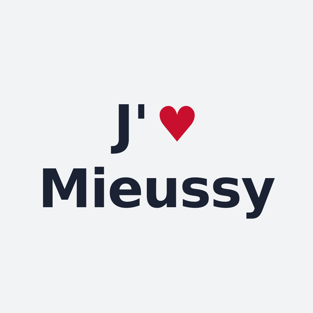 Poster personnalisé Mieussy — design J'aime Mieussy