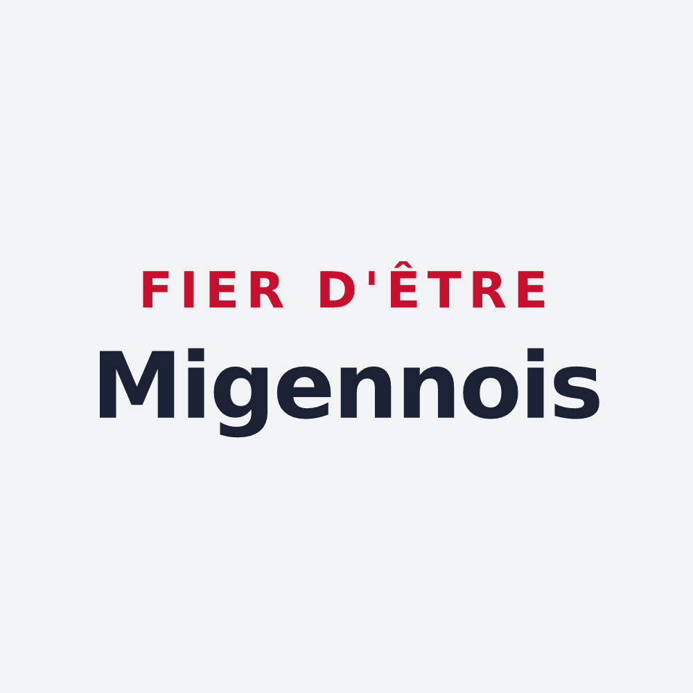 Poster « Fier d'être Migennois » — design pour Migennes