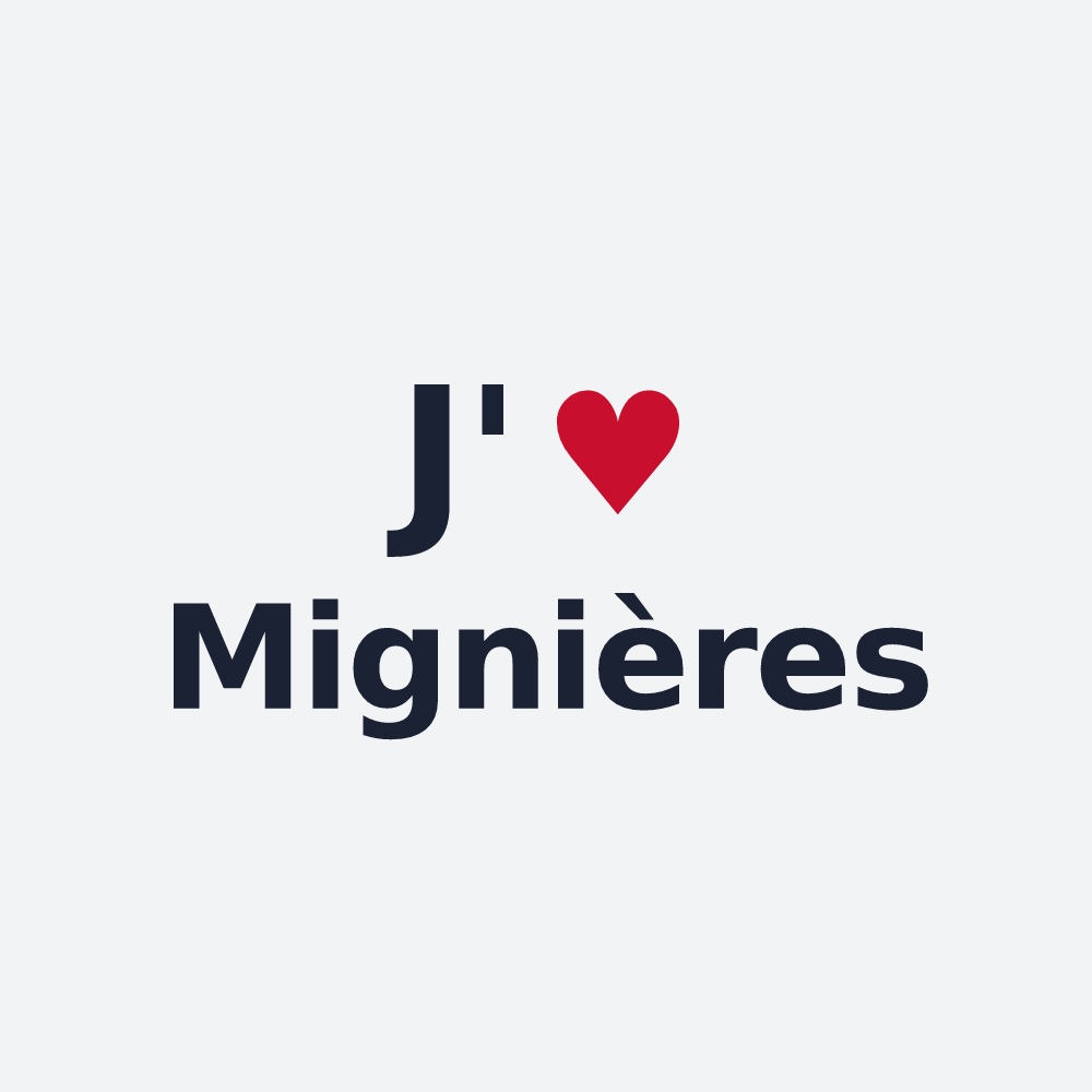 Poster personnalisé Mignières — design J'aime Mignières