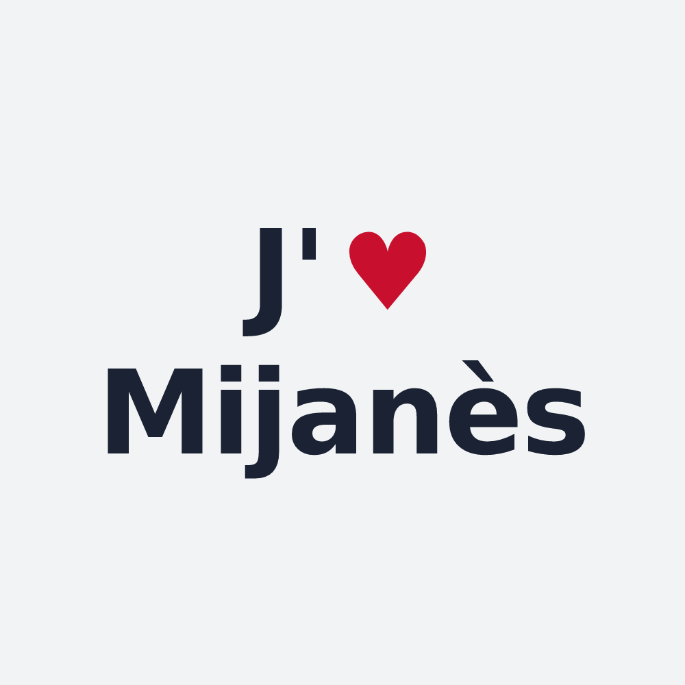 Poster personnalisé Mijanès — design J'aime Mijanès