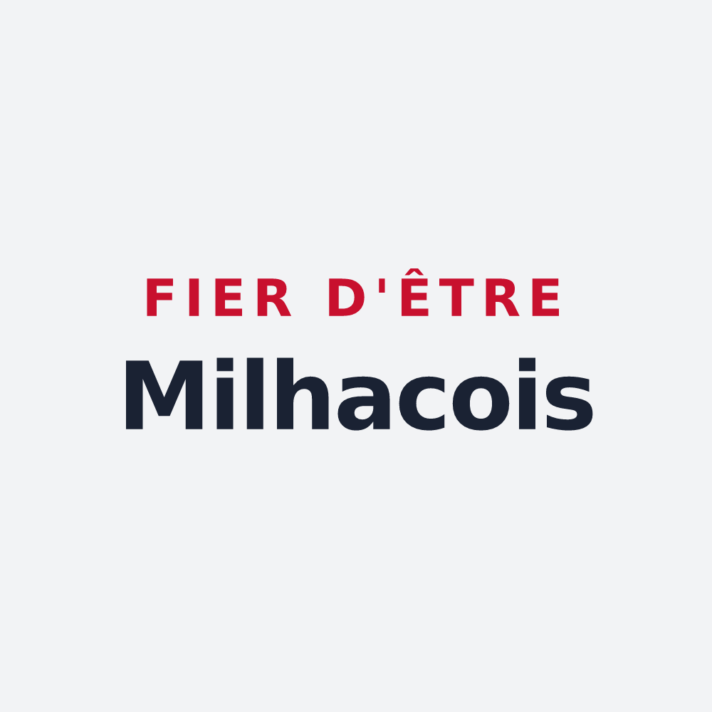 Poster « Fier d'être Milhacois » — design pour Milhac-de-Nontron