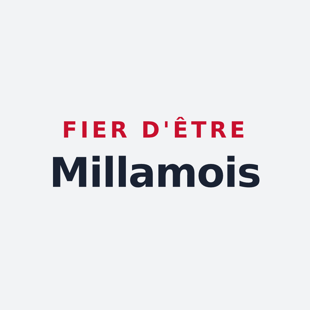 Poster « Fier d'être Millamois » — design pour Millam