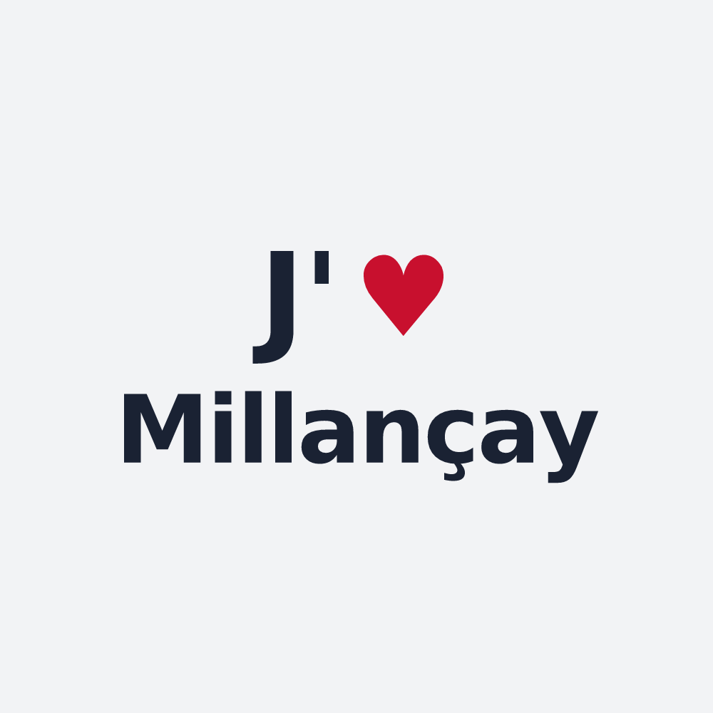 Poster personnalisé Millançay — design J'aime Millançay