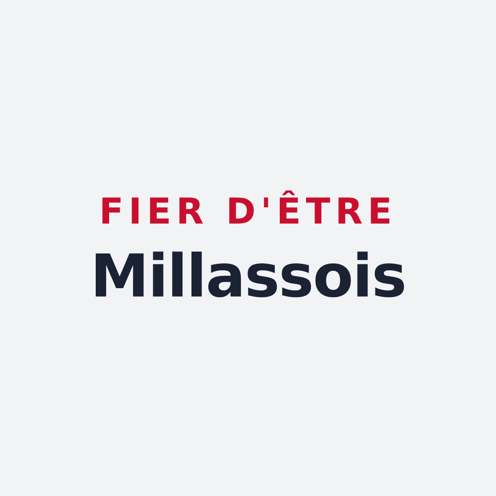 Poster « Fier d'être Millassois » — design pour Millas