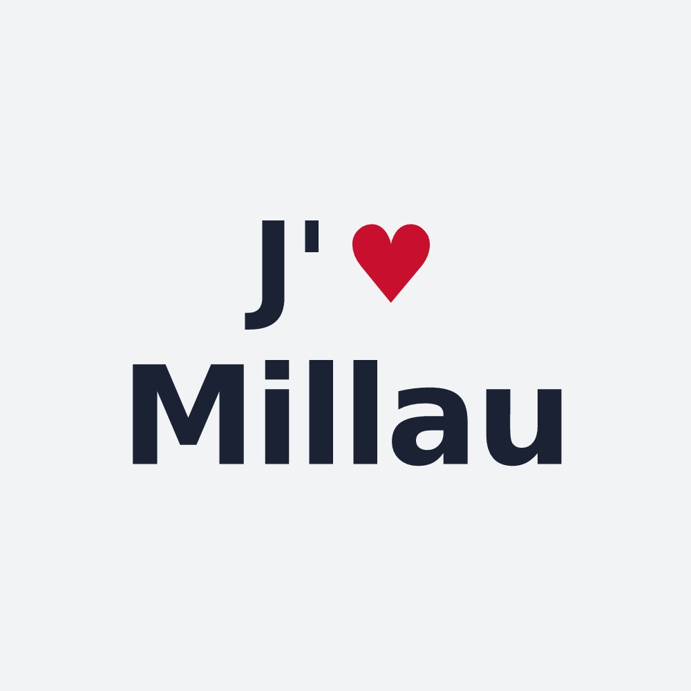 Poster personnalisé Millau — design J'aime Millau