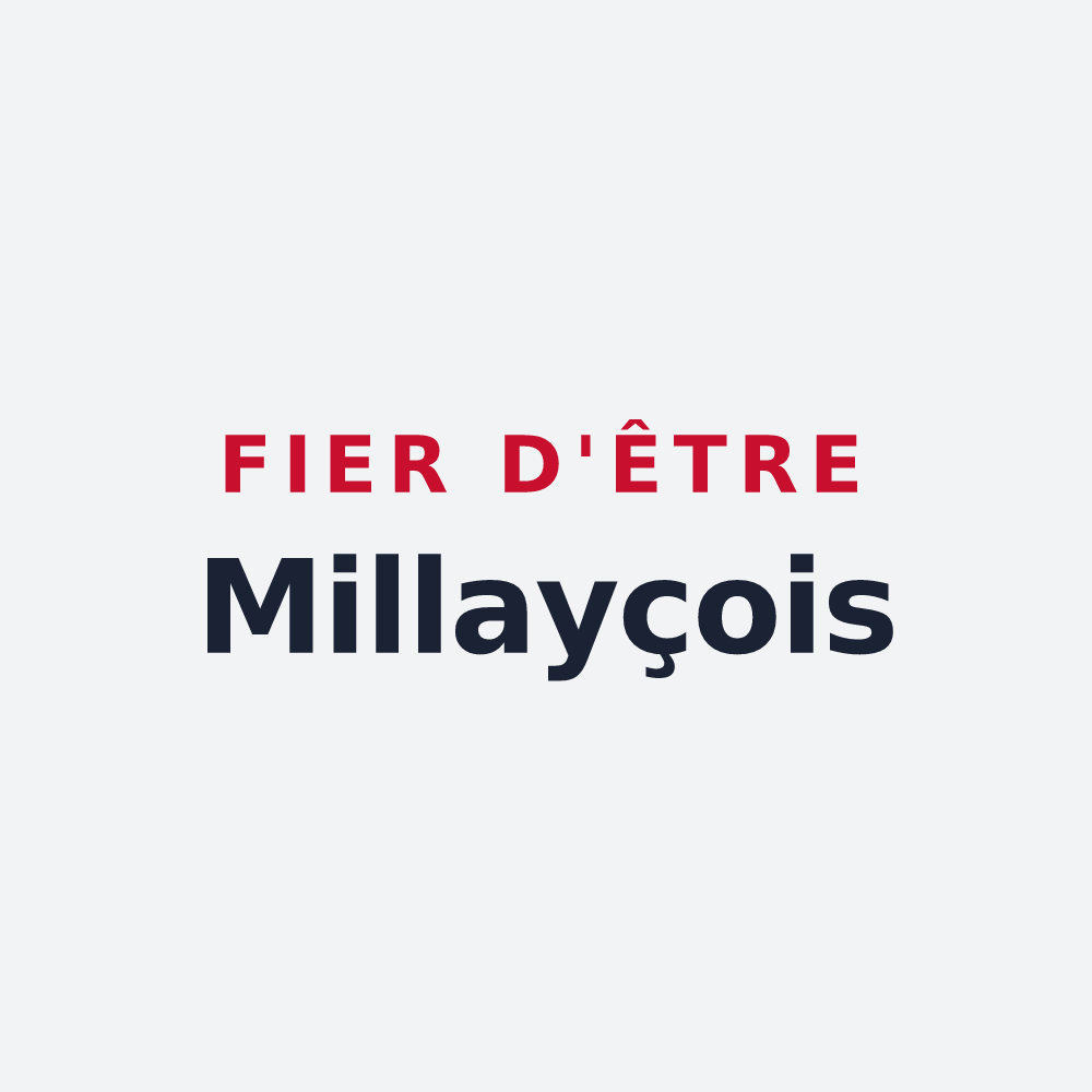 Poster « Fier d'être Millayçois » — design pour Millay