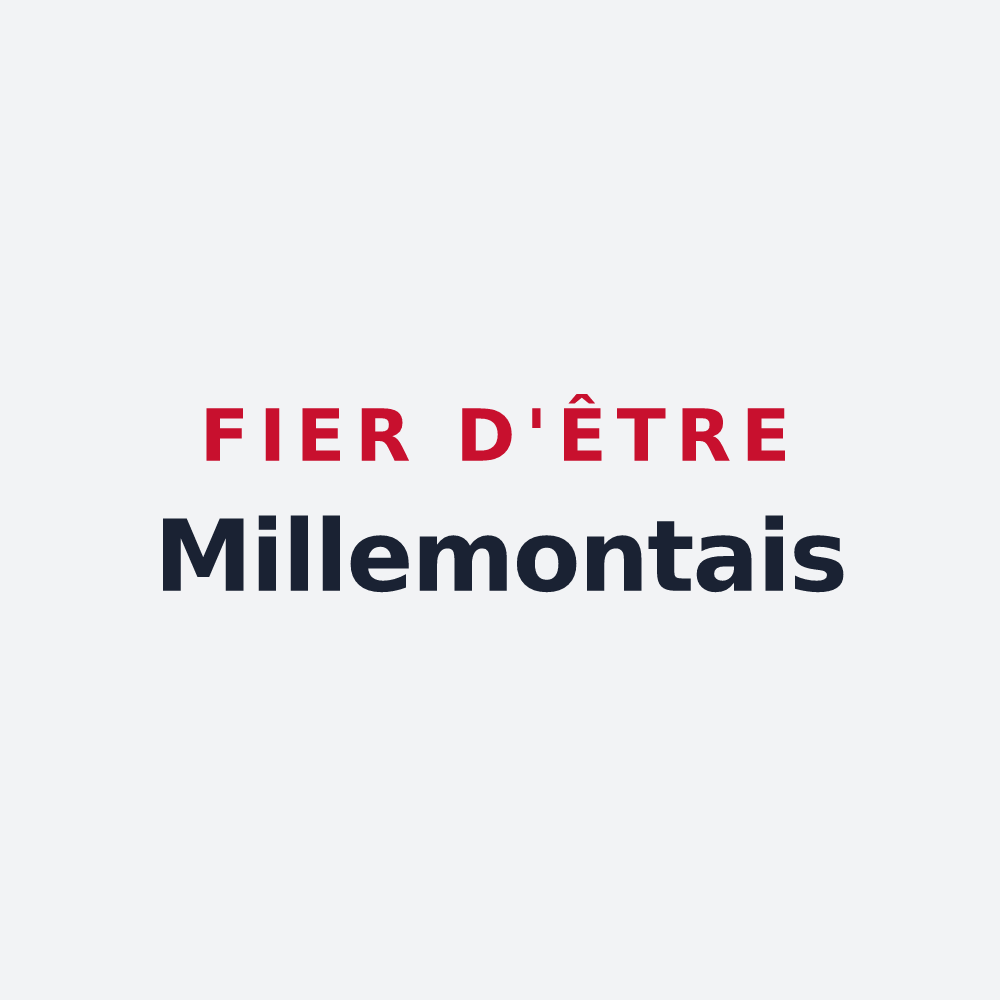 Poster « Fier d'être Millemontais » — design pour Millemont