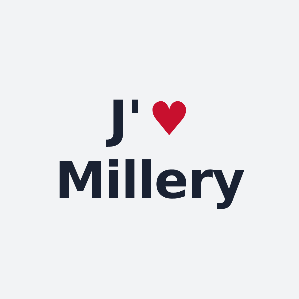 Poster personnalisé Millery — design J'aime Millery
