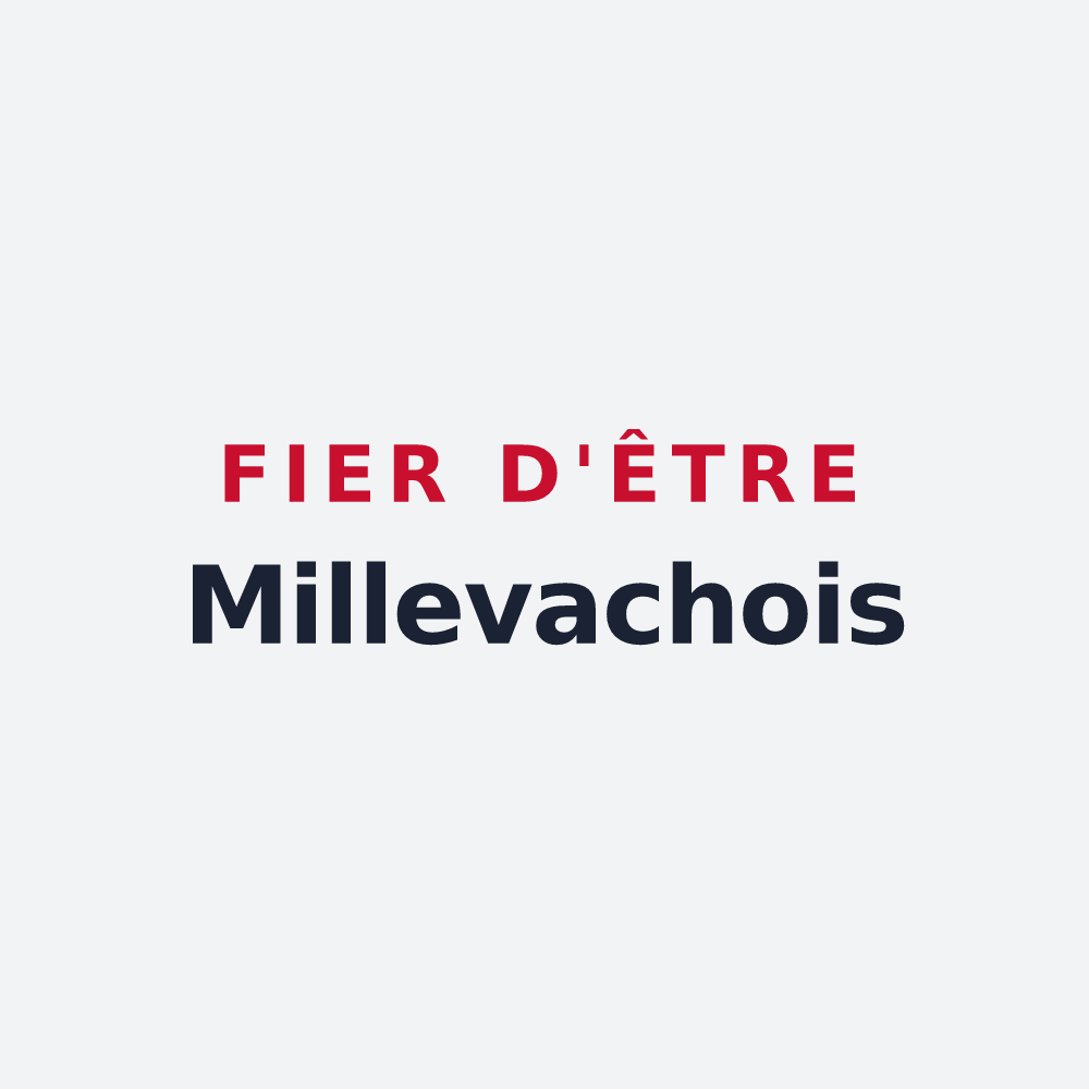 Poster « Fier d'être Millevachois » — design pour Millevaches
