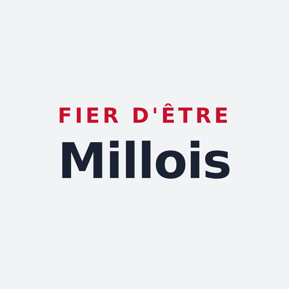 Poster « Fier d'être Millois » — design pour Milly-sur-Bradon