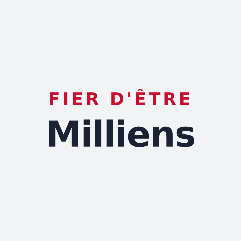 Poster « Fier d'être Milliens » — design pour Milly-sur-Thérain