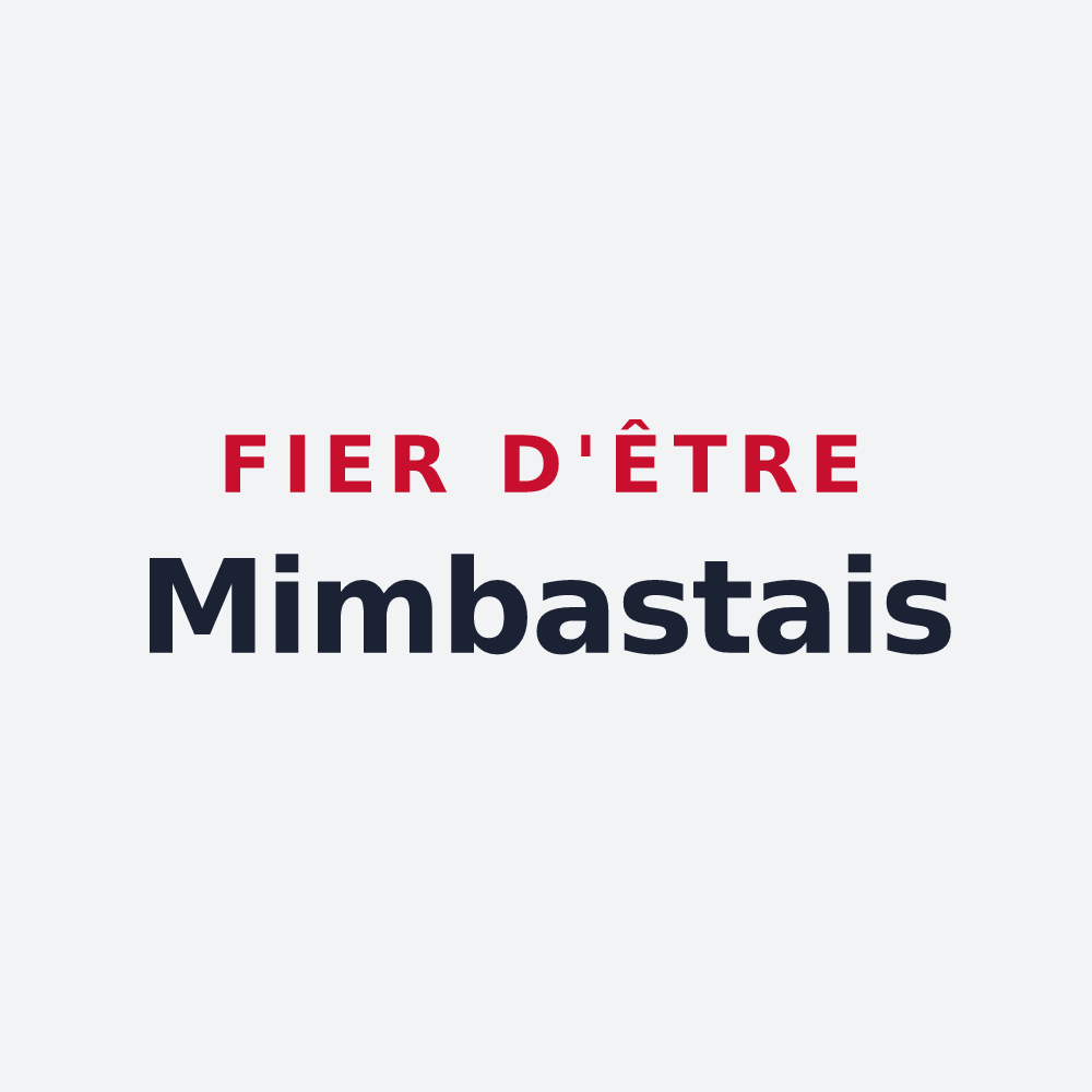 Poster « Fier d'être Mimbastais » — design pour Mimbaste