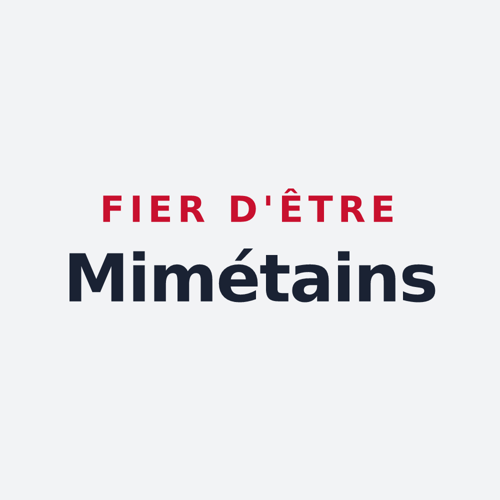 Poster « Fier d'être Mimétains » — design pour Mimet