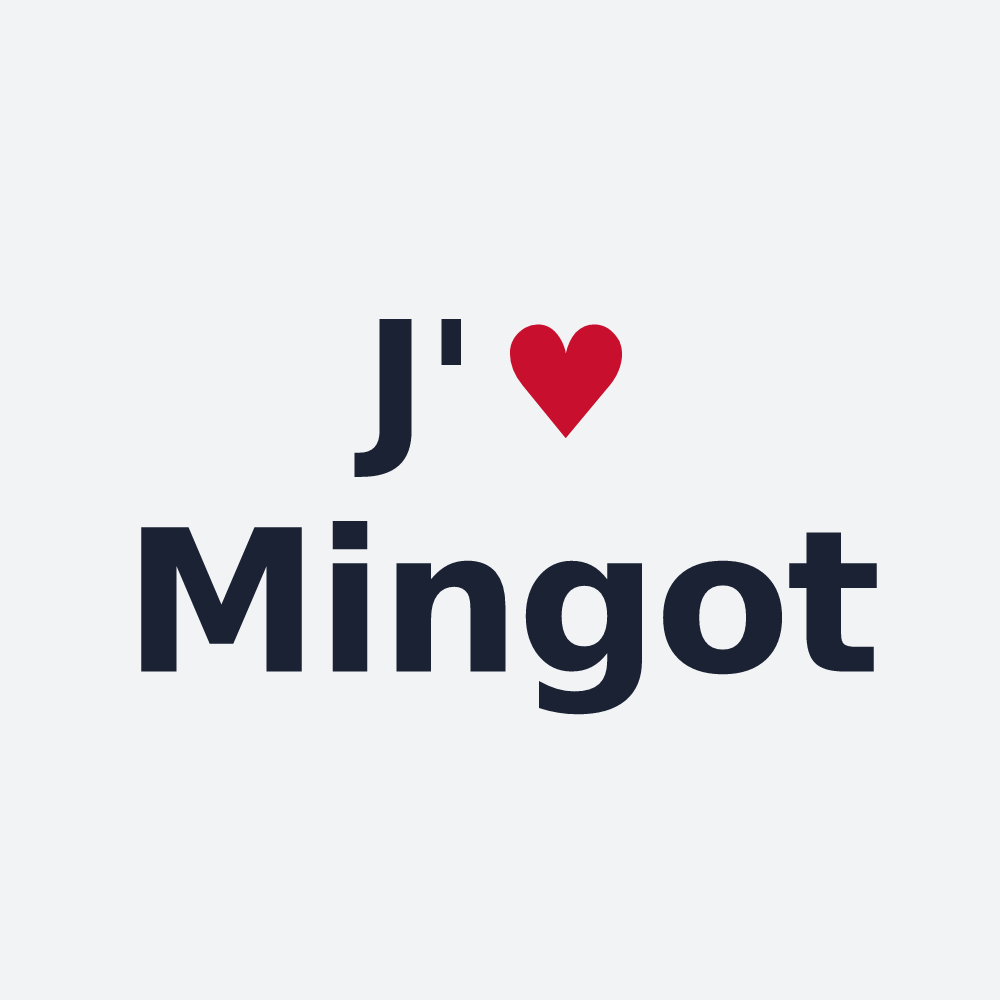 Poster personnalisé Mingot — design J'aime Mingot