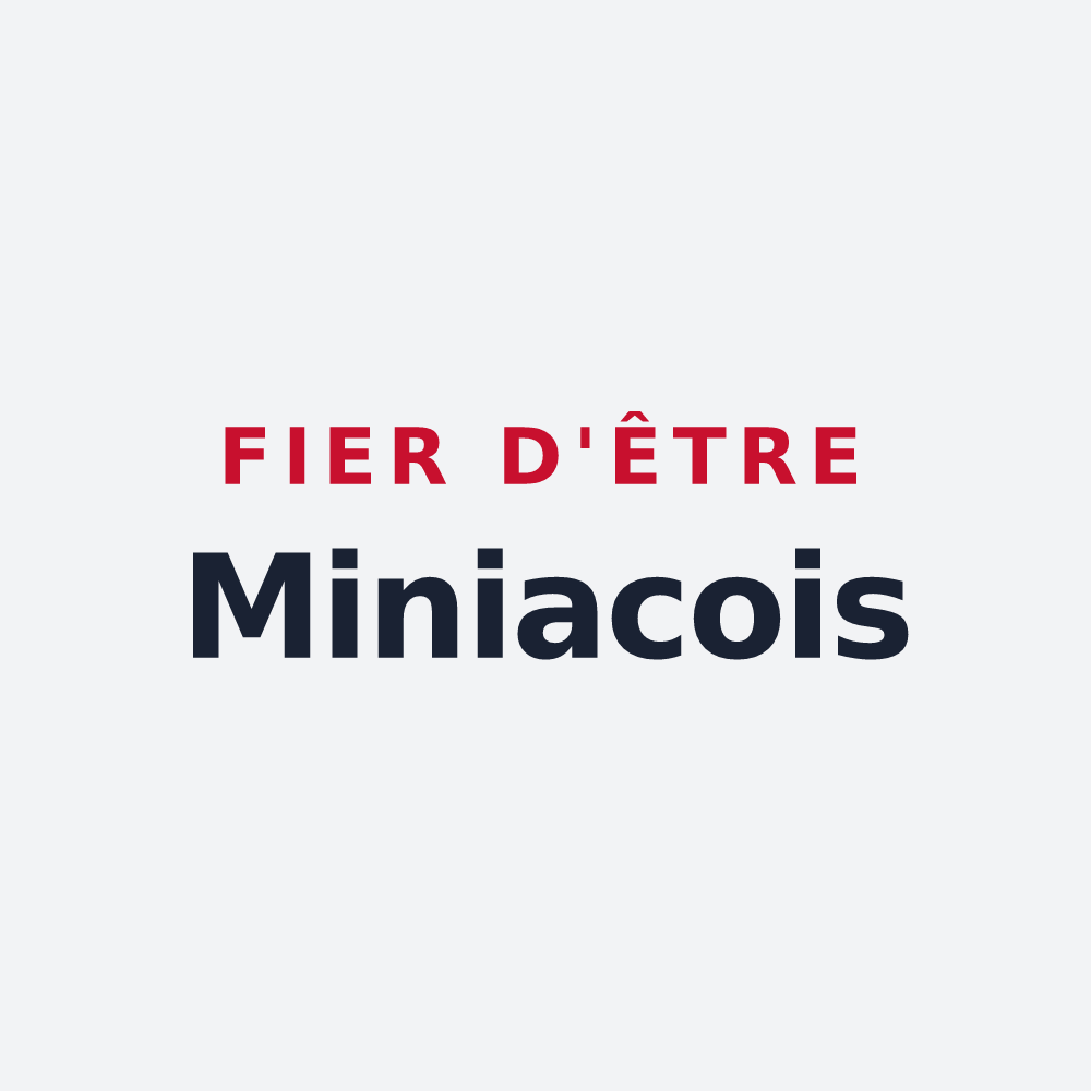 Poster « Fier d'être Miniacois » — design pour Miniac-sous-Bécherel