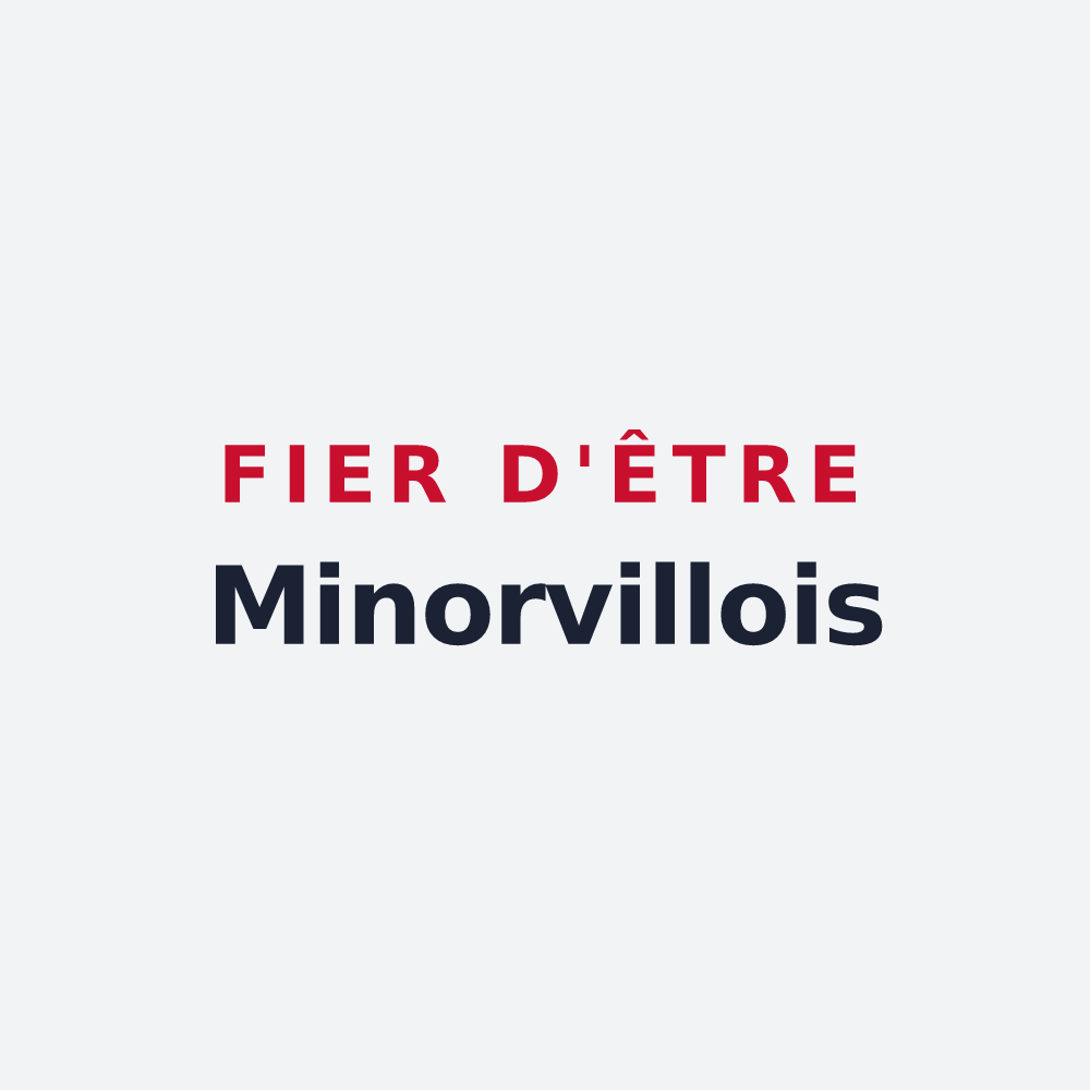 Poster « Fier d'être Minorvillois » — design pour Minorville