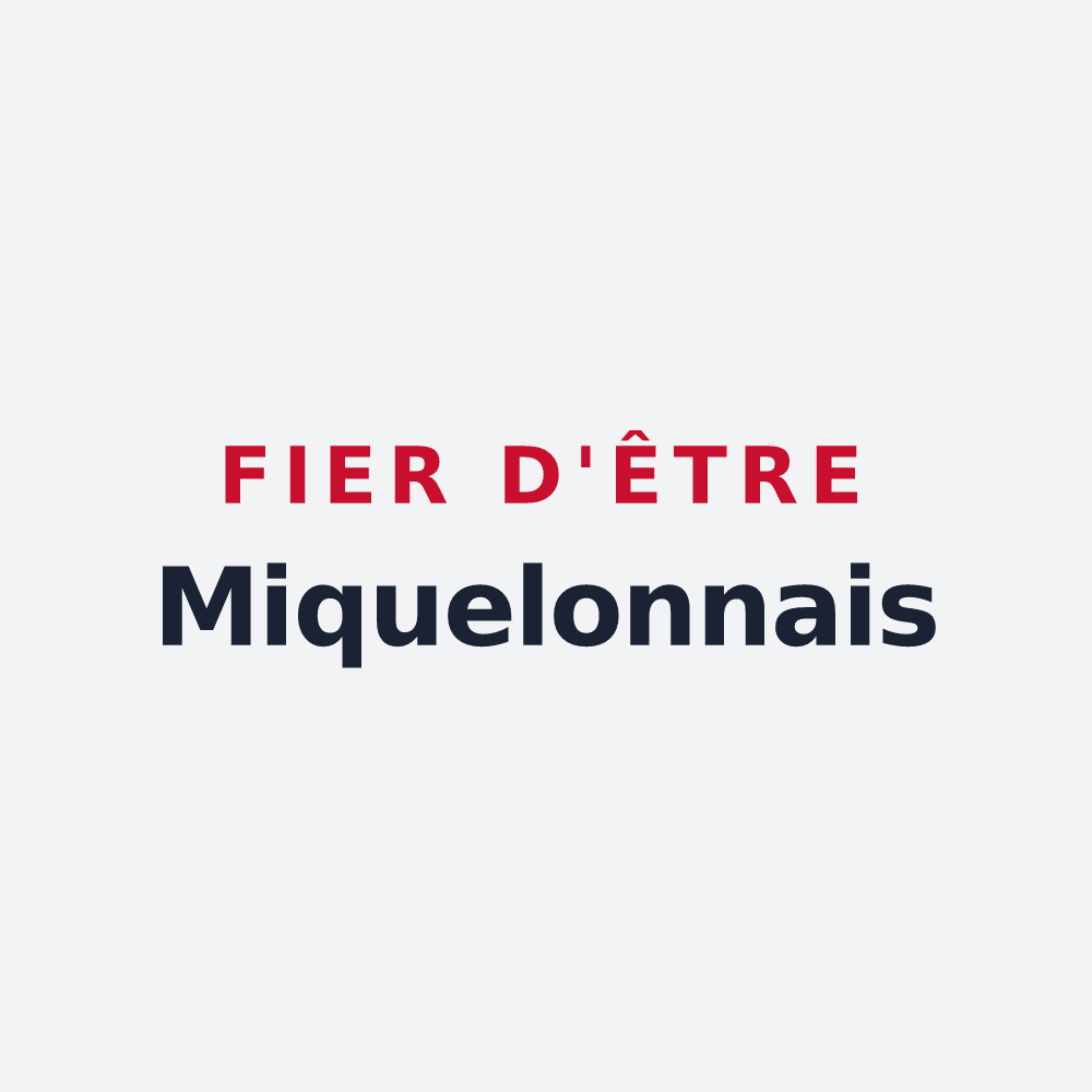 Poster « Fier d'être Miquelonnais » — design pour Miquelon-Langlade