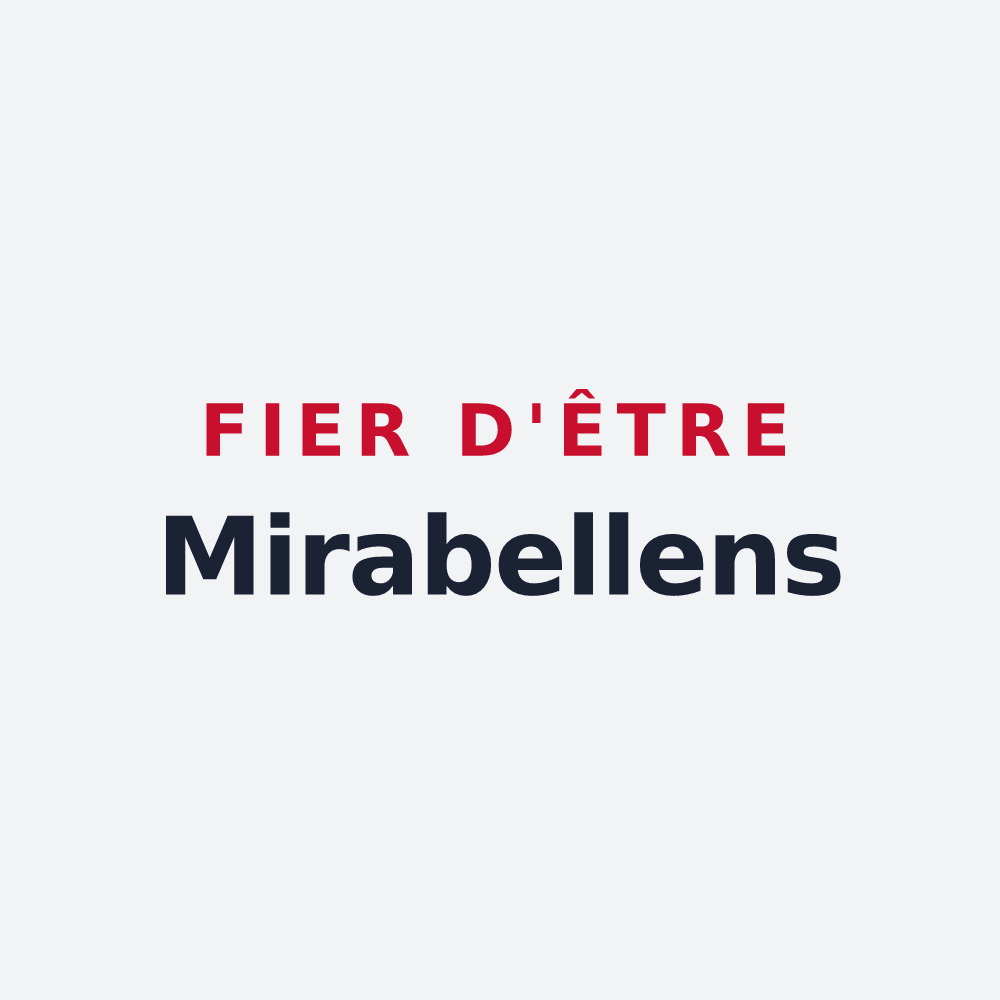 Poster « Fier d'être Mirabellens » — design pour Mirabeau