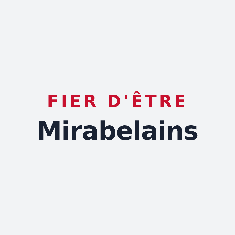 Poster « Fier d'être Mirabelains » — design pour Mirabeau