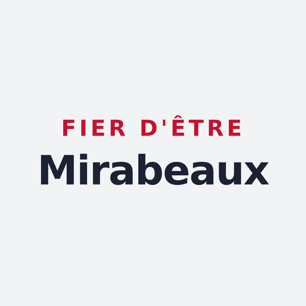Poster « Fier d'être Mirabeaux » — design pour Mirabel-et-Blacons
