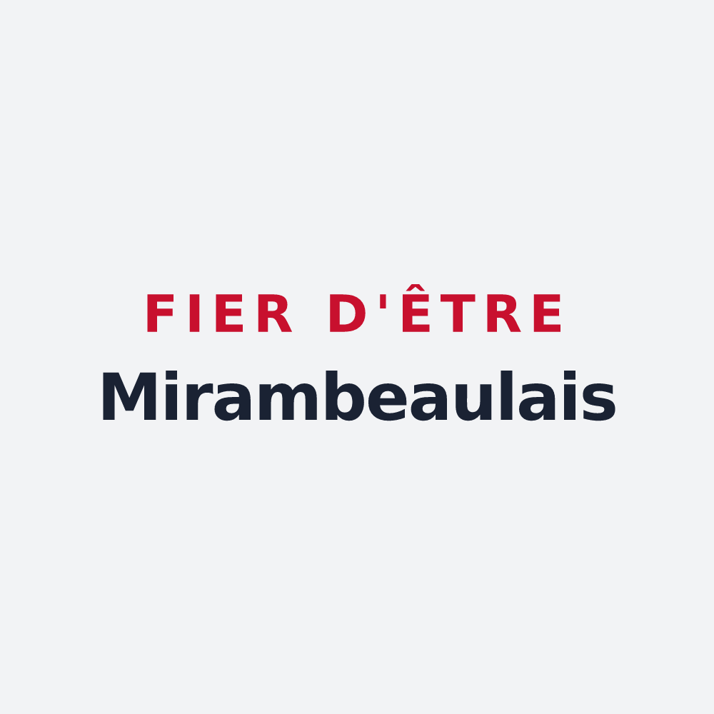 Poster « Fier d'être Mirambeaulais » — design pour Mirambeau