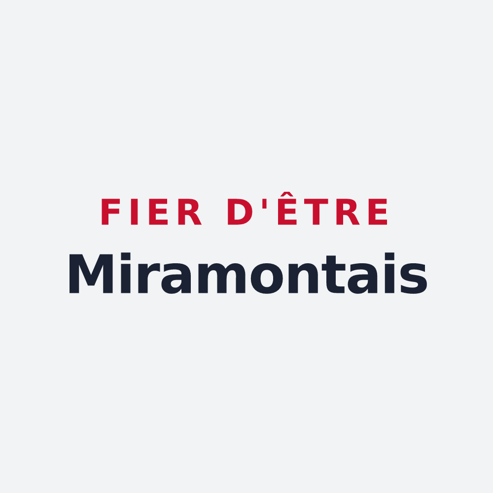 Poster « Fier d'être Miramontais » — design pour Miramont-de-Guyenne