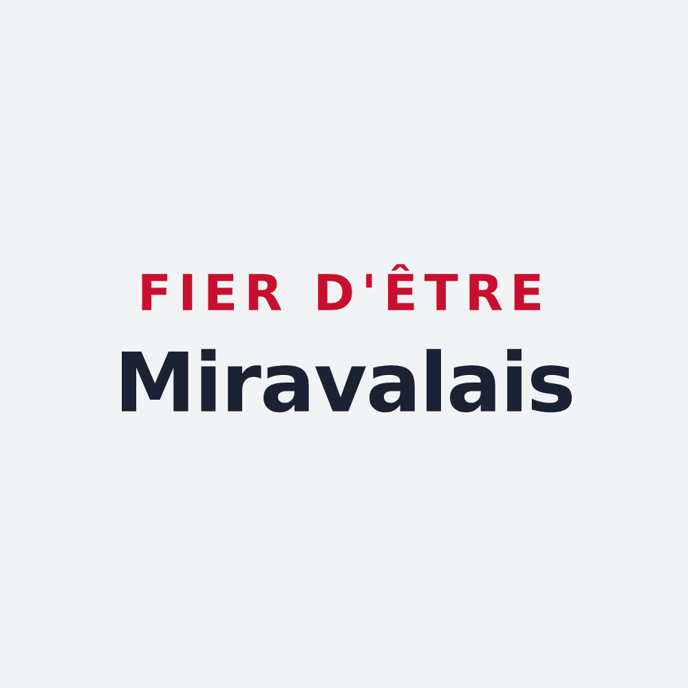 Poster « Fier d'être Miravalais » — design pour Miraval-Cabardès