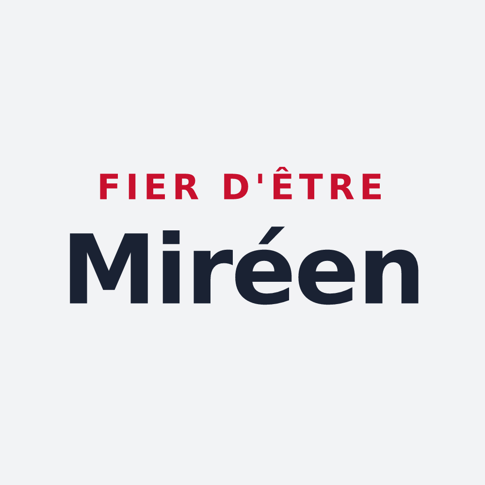 Poster « Fier d'être Miréen » — design pour Miré