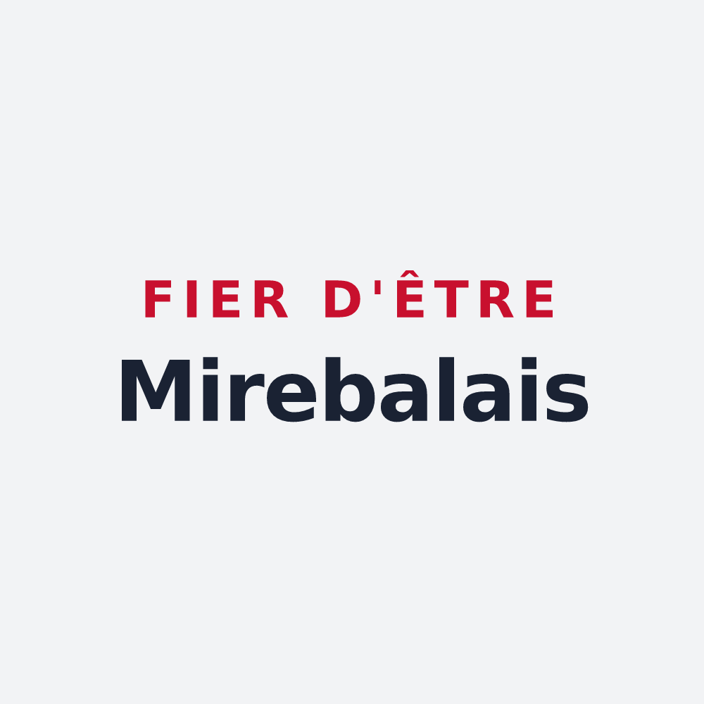 Poster « Fier d'être Mirebalais » — design pour Mirebeau
