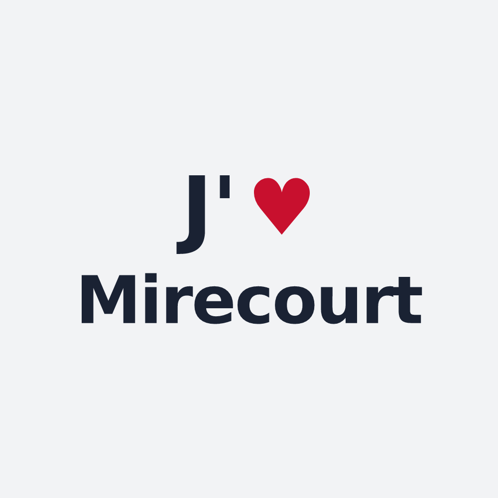 Poster personnalisé Mirecourt — design J'aime Mirecourt