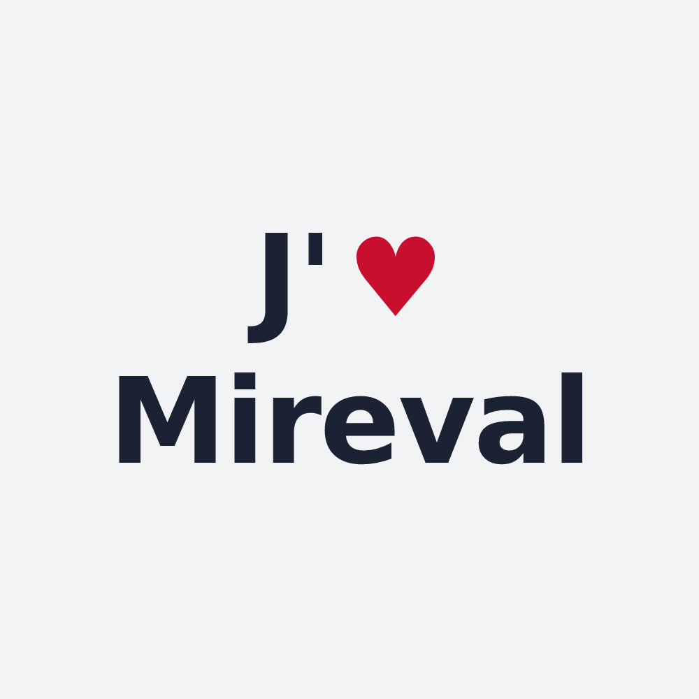 Poster personnalisé Mireval — design J'aime Mireval