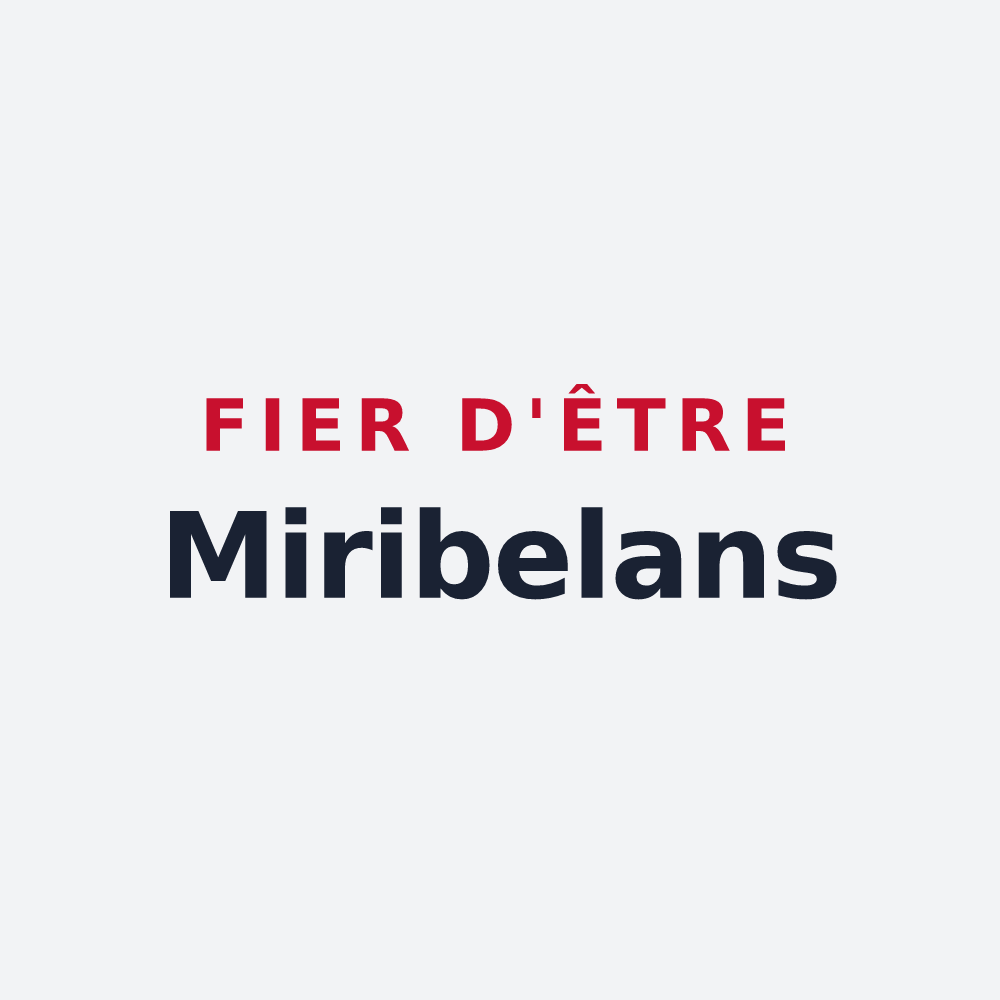 Poster « Fier d'être Miribelans » — design pour Miribel