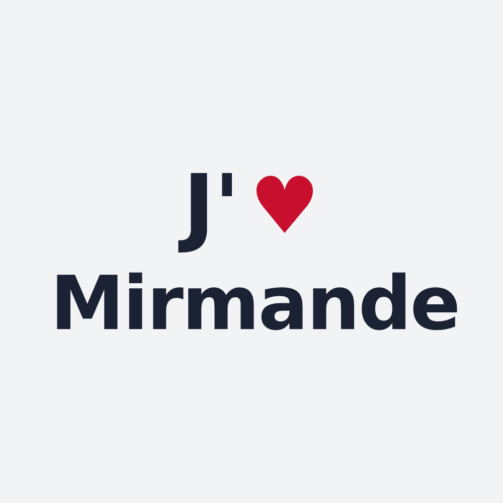 Poster personnalisé Mirmande — design J'aime Mirmande