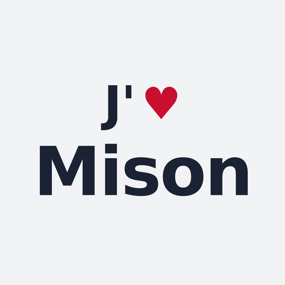 Poster personnalisé Mison — design J'aime Mison