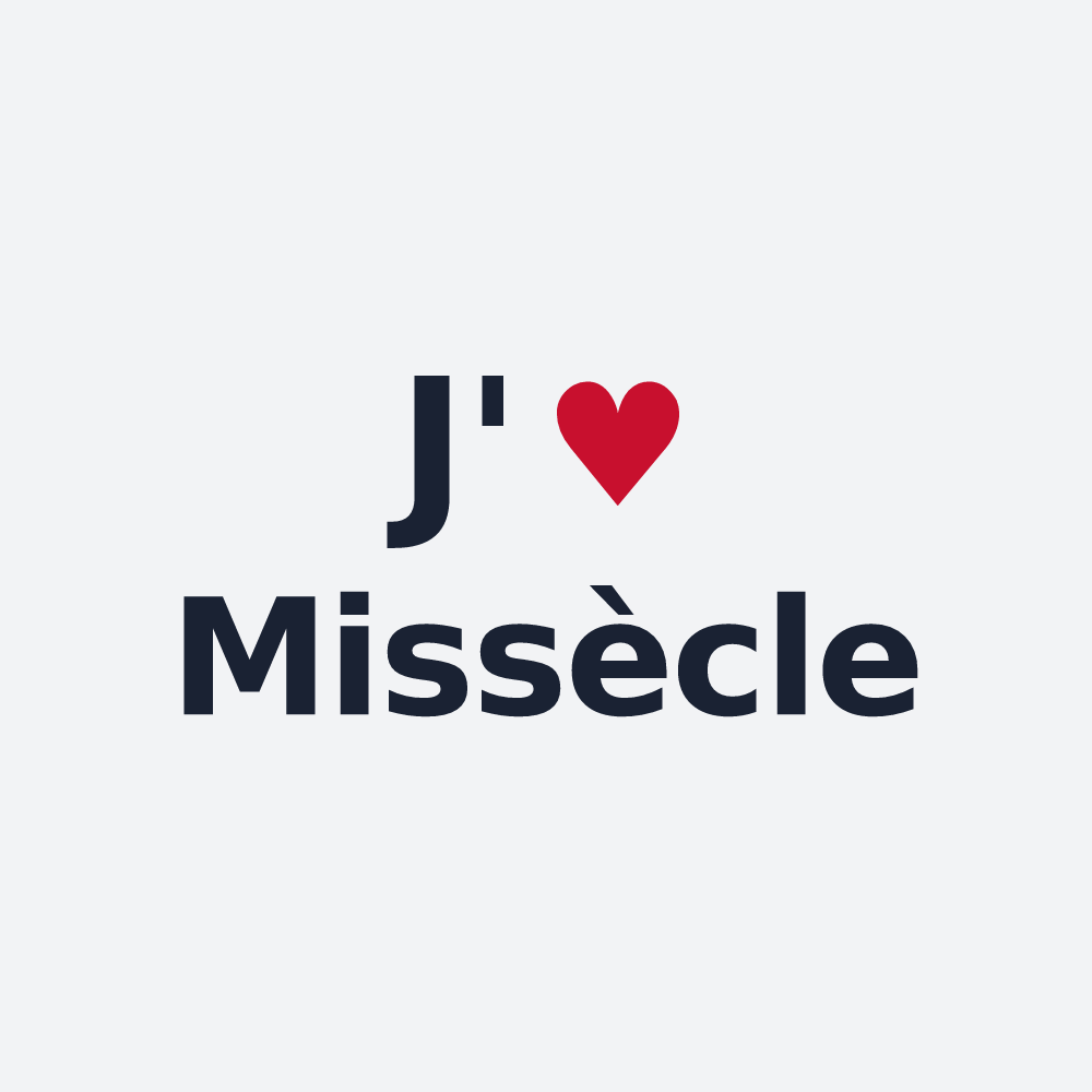 Poster personnalisé Missècle — design J'aime Missècle