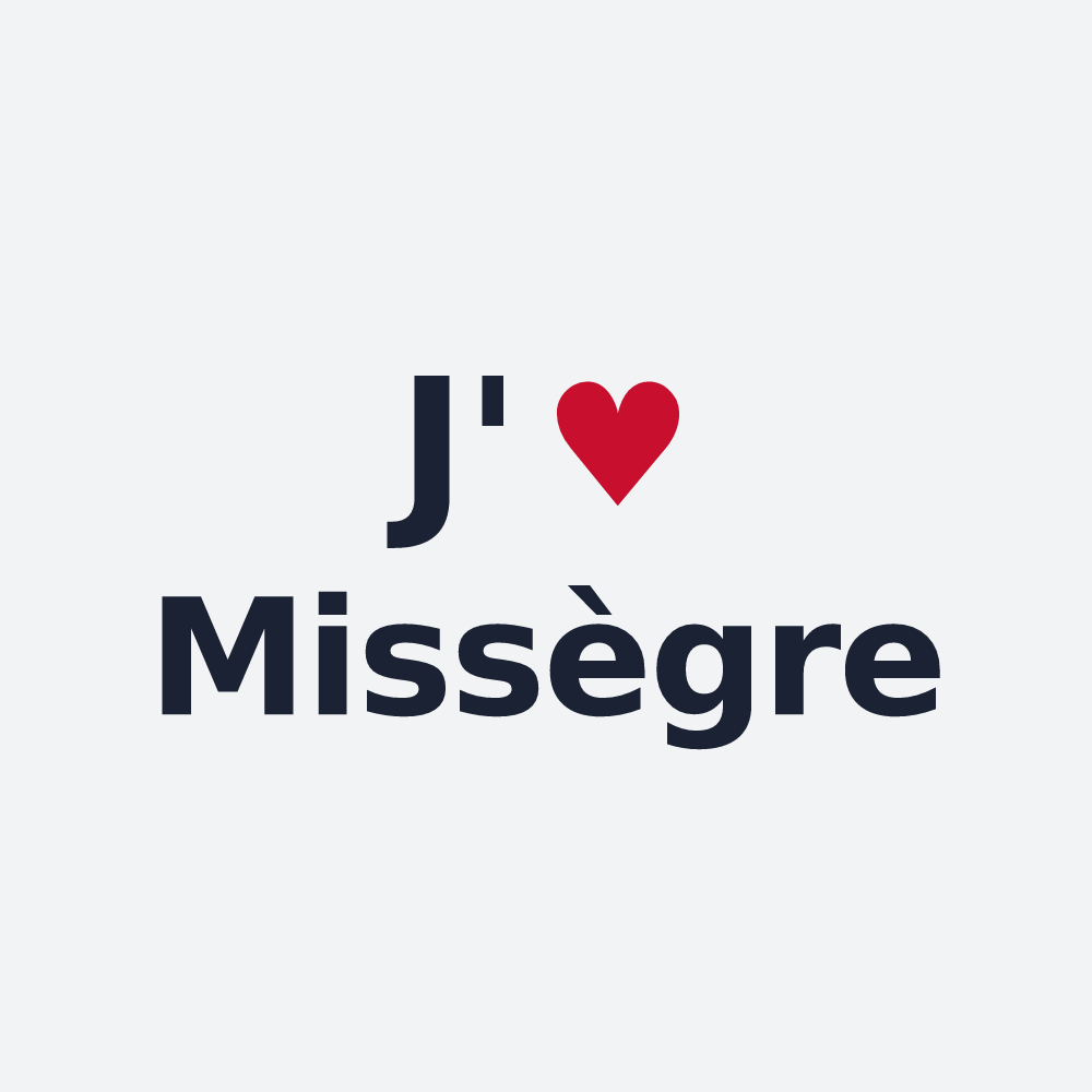 Poster personnalisé Missègre — design J'aime Missègre