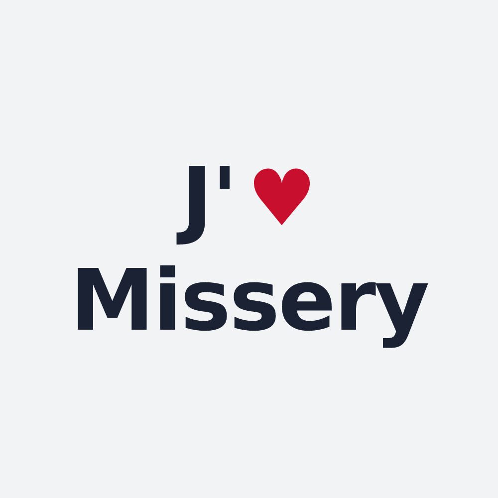 Poster personnalisé Missery — design J'aime Missery