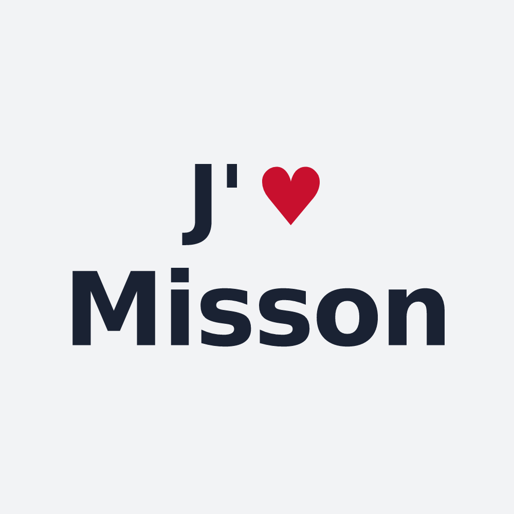 Poster personnalisé Misson — design J'aime Misson
