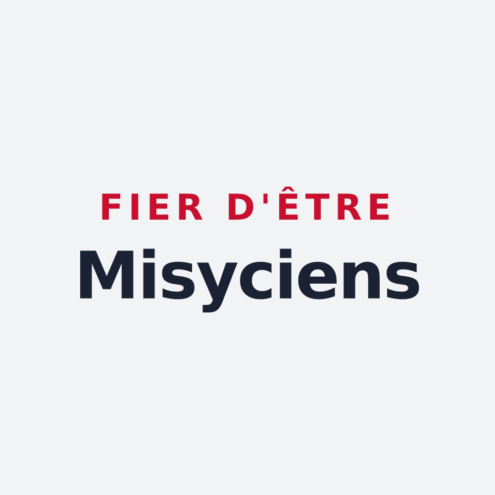 Poster « Fier d'être Misyciens » — design pour Misy-sur-Yonne