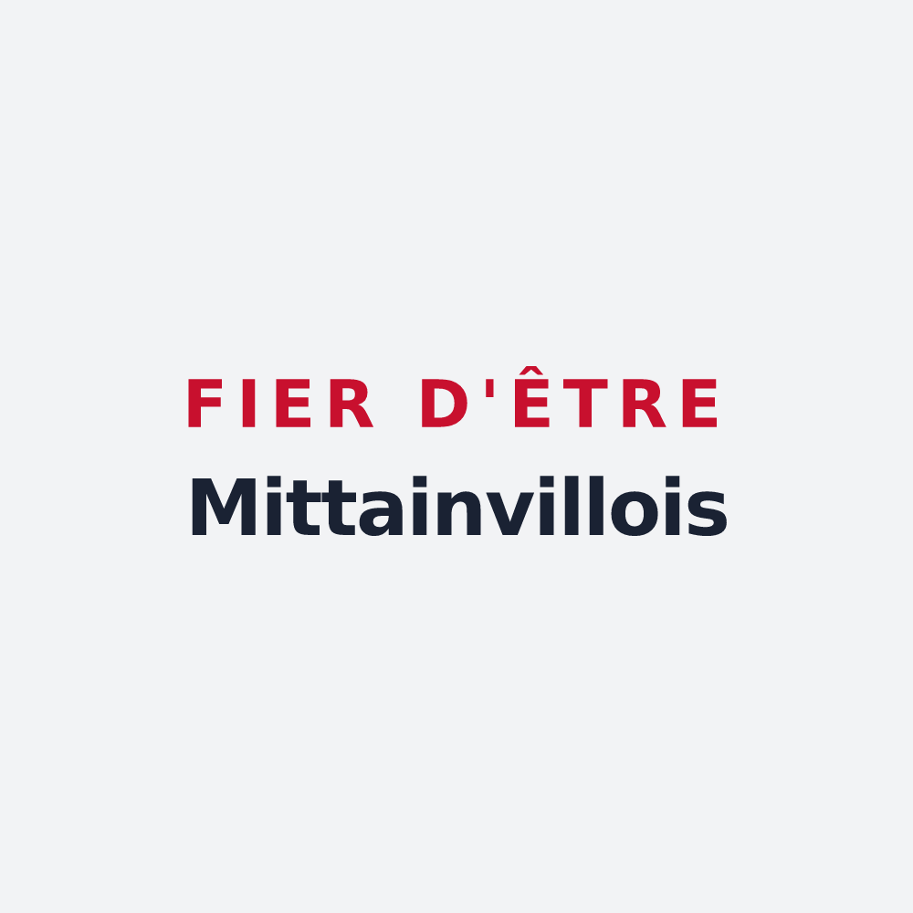 Poster « Fier d'être Mittainvillois » — design pour Mittainville