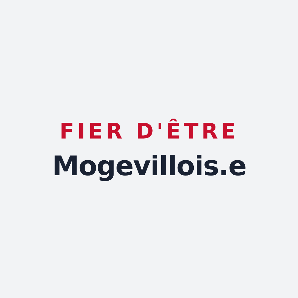 Poster « Fier d'être Mogevillois.e » — design pour Mogeville