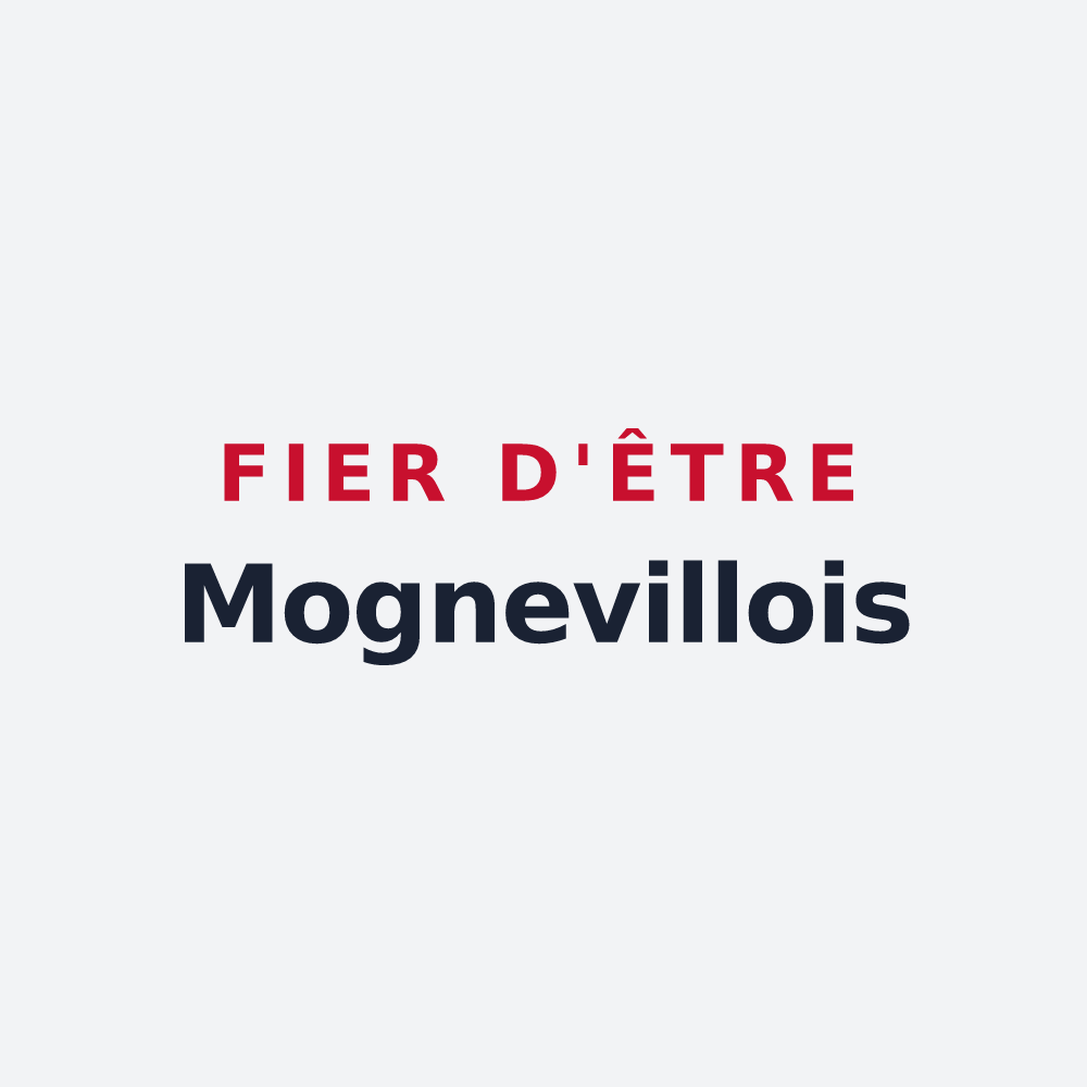 Poster « Fier d'être Mognevillois » — design pour Mogneville