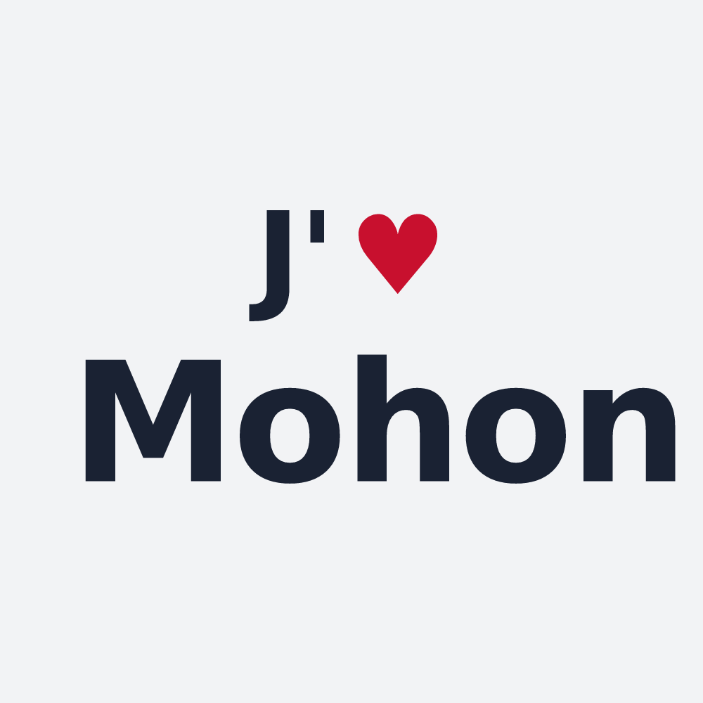 Poster personnalisé Mohon — design J'aime Mohon