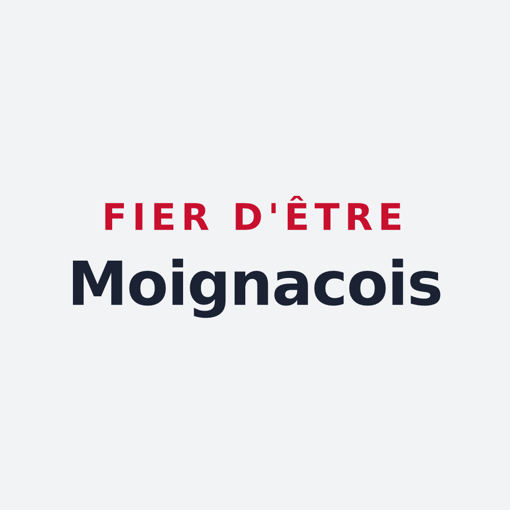 Poster « Fier d'être Moignacois » — design pour Moigny-sur-École