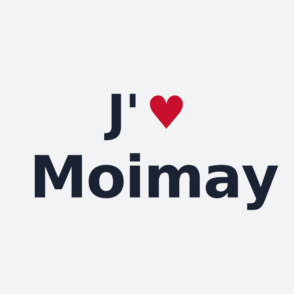 Poster personnalisé Moimay — design J'aime Moimay